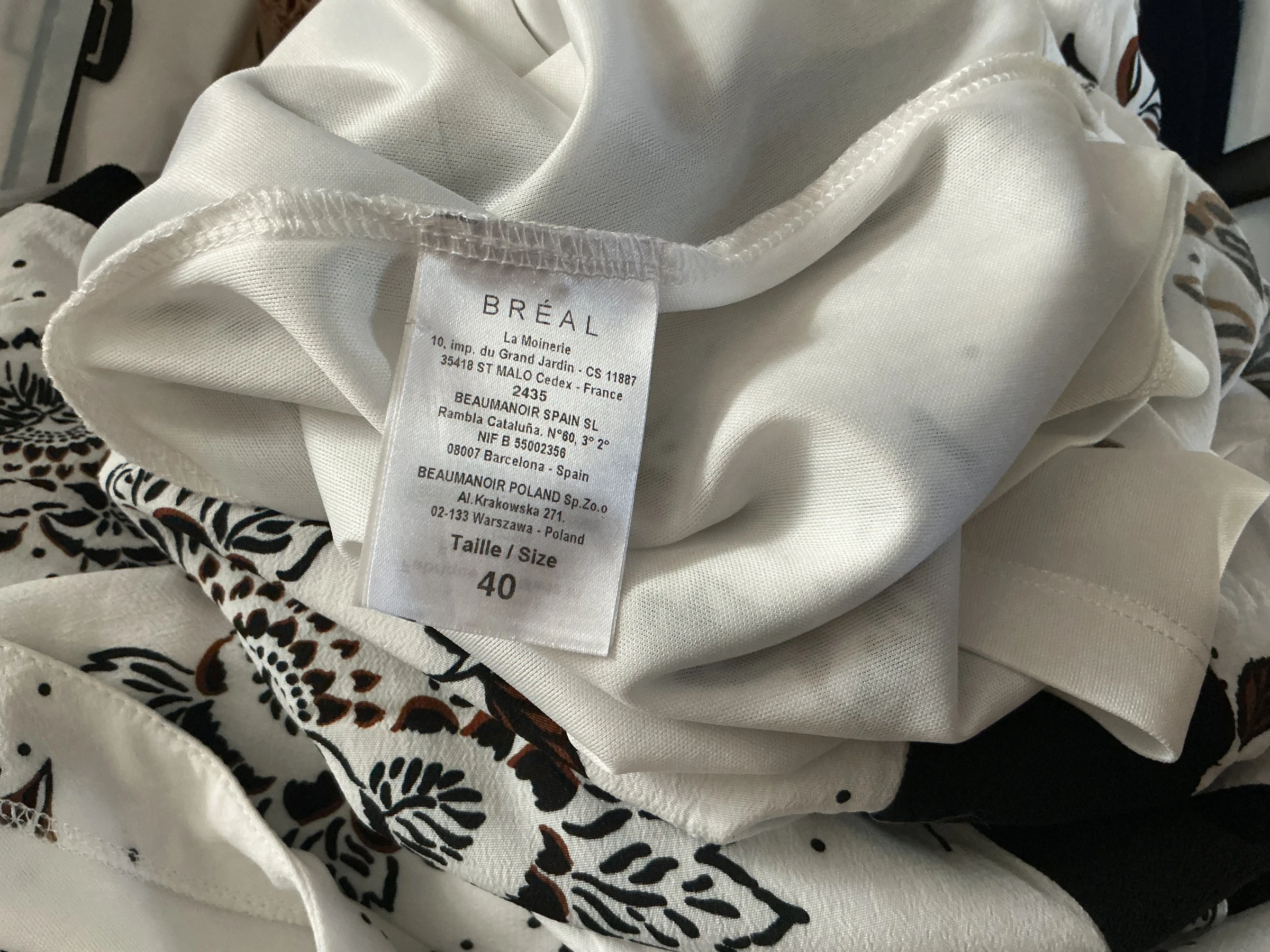 summer dress with short sleeves from the brand Patrice Bréal, size 40 – photo 5